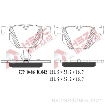 Padera de freno de cerámica FMSI D1042 para BMW